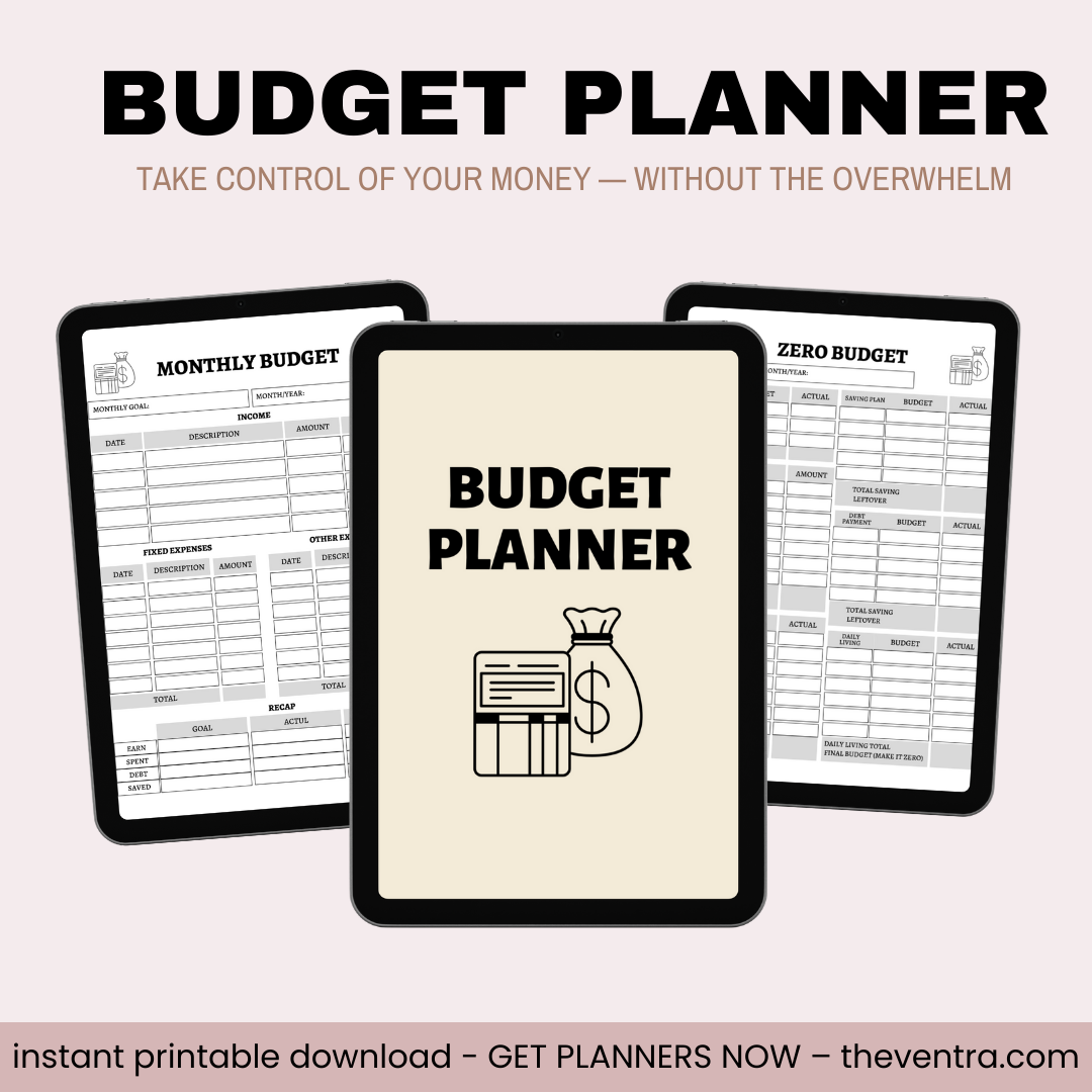 The Ultimate Budget Planner – Canva Editable Template