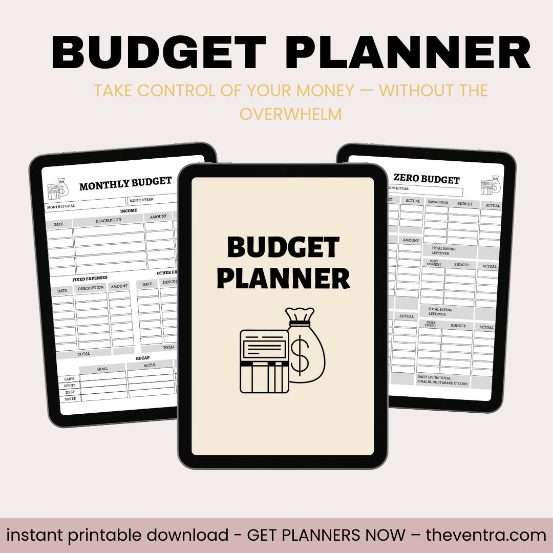 The Ultimate Budget Planner – Canva Editable Template